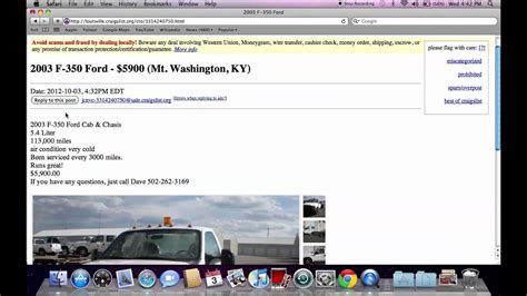 craigslist louisville trucks for sale